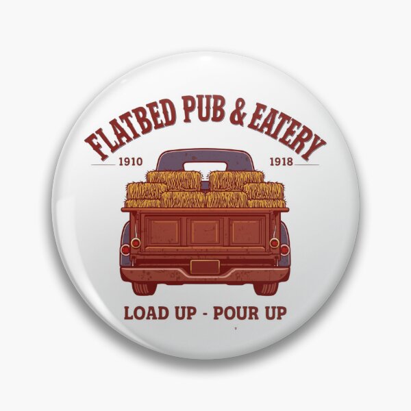 Item preview, Flat Bed Pub & Eatery designed and sold by RisingWolfStudio.