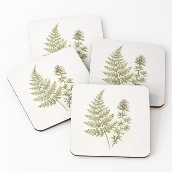 Item preview,   Beige Botanical Fern & Thyme Wall Art – Calm Nature Composition designed and sold by sana designer.