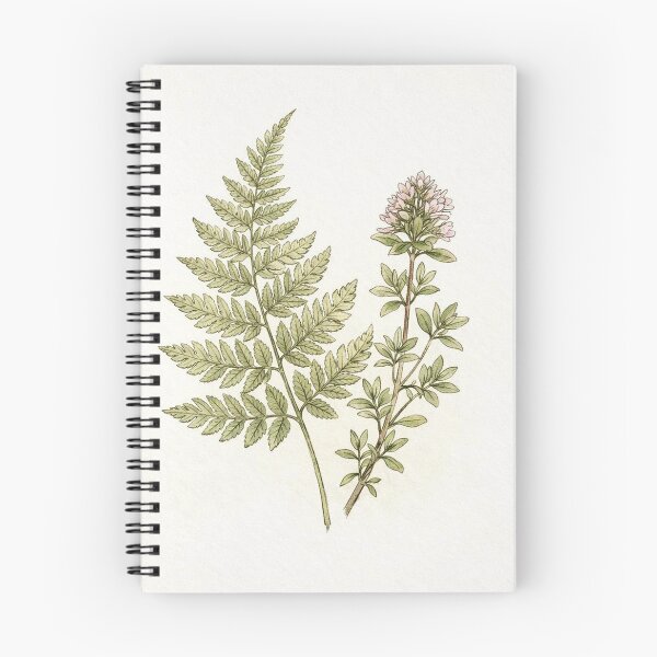 Item preview,   Beige Botanical Fern & Thyme Wall Art – Calm Nature Composition designed and sold by sana designer.