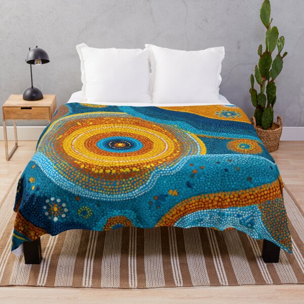Item preview, Aboriginal Inspired Art - Sunny Ocean Relief designed and sold by GrinGalore.