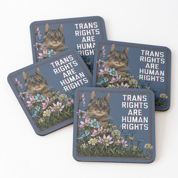 Item preview, Trans Rights are Human Rights designed and sold by Art by Veya.