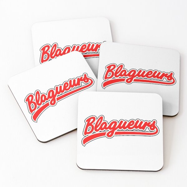 Item preview, Blagueurs Retro Red Baseball Script Logo - French Streetwear designed and sold by 1001T-Shirt.