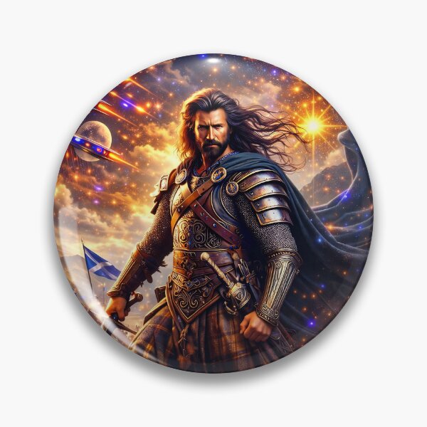 Item preview, Sir William Wallace – Futuristic Warrior Art  designed and sold by EASNFTCOL.