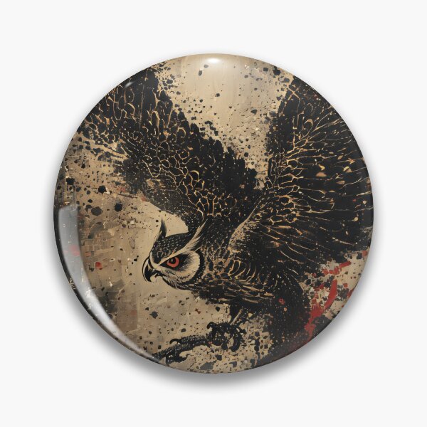 Item preview, art brush owl designed and sold by aliraweb.