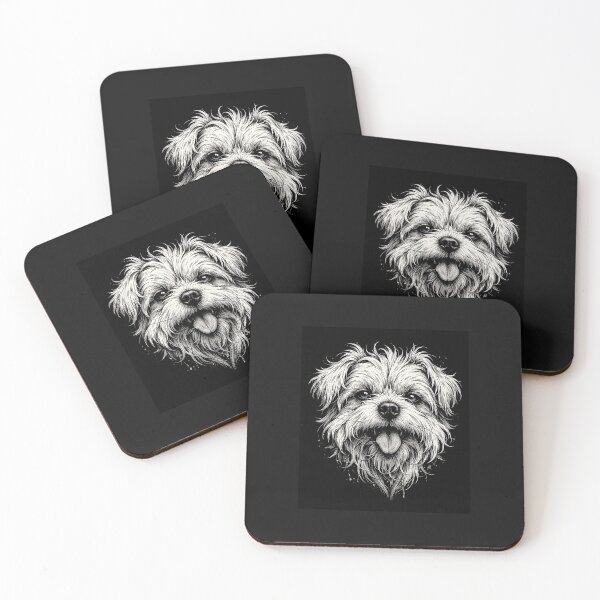 Item preview, Maltese Dog Sticking Tongue Out In Playful attitude Animal Meme designed and sold by erozzz.