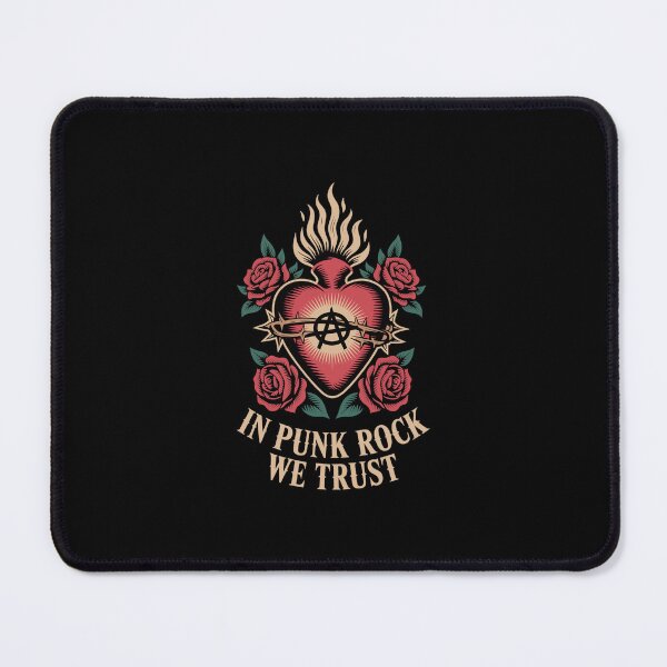 Item preview, In Punk Rock We Trust – Sacred Heart Anarchy Graphic designed and sold by paulo silveira.