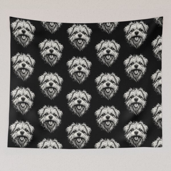 Item preview, Maltese Dog Sticking Tongue Out In Playful attitude Animal Meme designed and sold by erozzz.