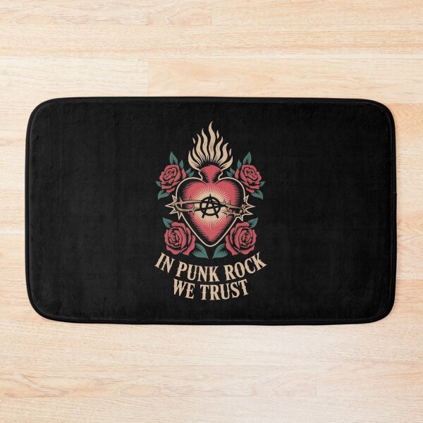 Item preview, In Punk Rock We Trust – Sacred Heart Anarchy Graphic designed and sold by paulo silveira.