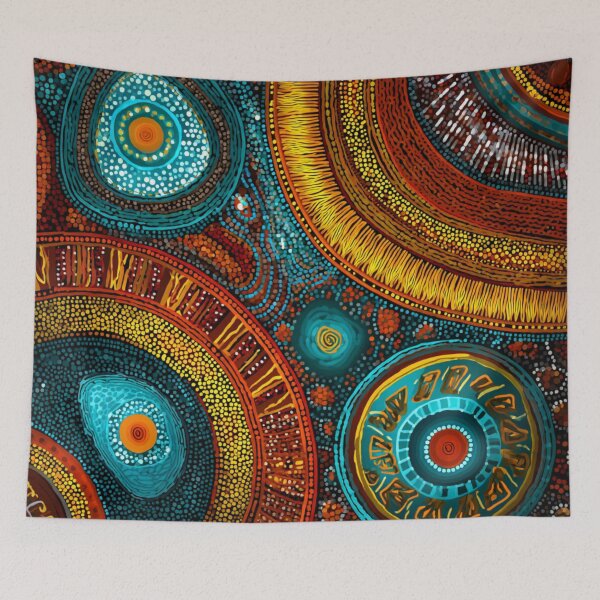 Item preview, Aboriginal Inspired Art - Tribal Domes designed and sold by GrinGalore.