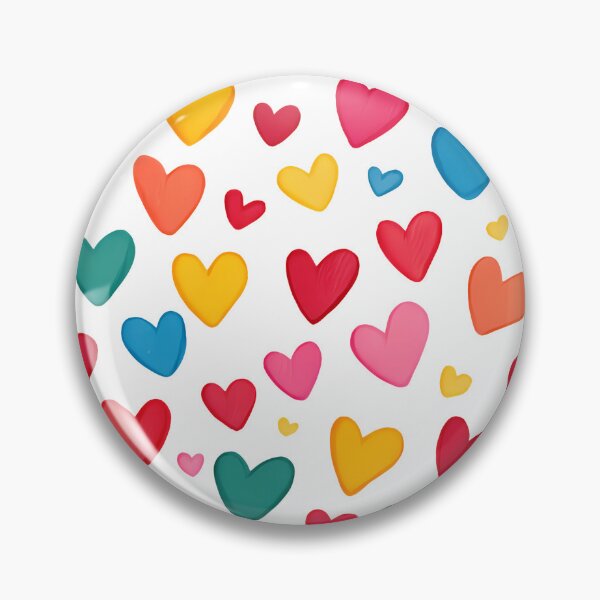 Item preview, Rainbow Heart Explosion Saint Valentine's Day - Cute Colorful Love Scatter Art Print designed and sold by DesignArtist.ia.