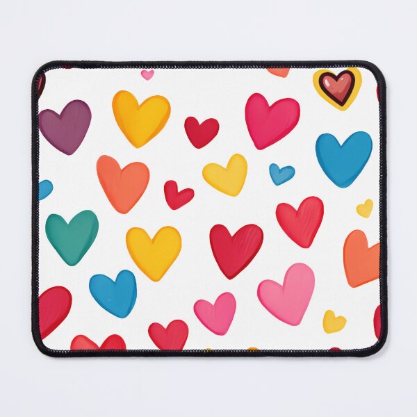 Item preview, Rainbow Heart Explosion Saint Valentine's Day - Cute Colorful Love Scatter Art Print designed and sold by DesignArtist.ia.