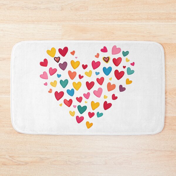 Item preview, Rainbow Heart Explosion Saint Valentine's Day - Cute Colorful Love Scatter Art Print designed and sold by DesignArtist.ia.
