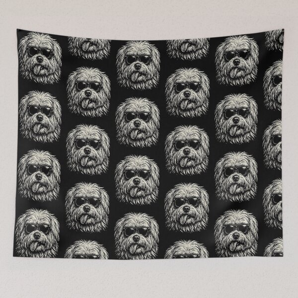 Item preview,  Maltese Sticking Tongue Out In Playful attitude Animal Meme designed and sold by erozzz.