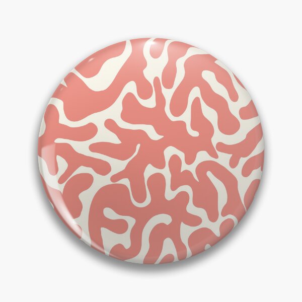 Item preview, Coral Pink White Organic Camouflage Pattern designed and sold by artievarudzite.