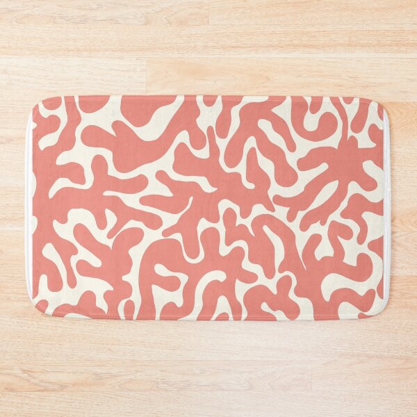 Item preview, Coral Pink White Organic Camouflage Pattern designed and sold by artievarudzite.
