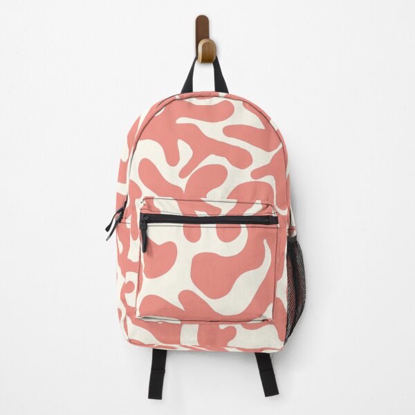 Item preview, Coral Pink White Organic Camouflage Pattern designed and sold by artievarudzite.