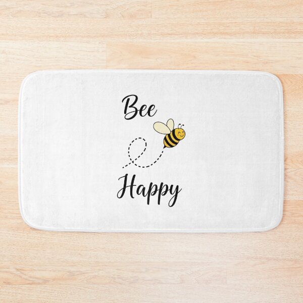 Item preview, Bee Happy - Cute Honey Bee Positive Quote Calligraphy designed and sold by StellasRealm.