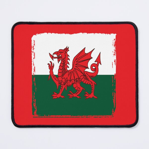 Item preview, Y Ddraig Goch The Red Dragon Grunge Welsh Flag designed and sold by taiche.