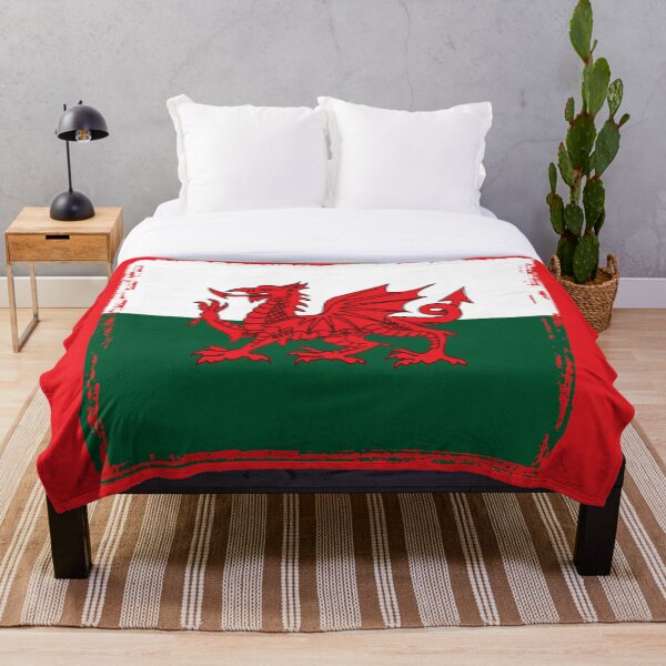 Item preview, Y Ddraig Goch The Red Dragon Grunge Welsh Flag designed and sold by taiche.