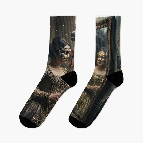 Item preview, Vintage masked woman – Dark, cinematic aesthetic illustration designed and sold by Schoenenwald - Illustrations Uniques et Originales.