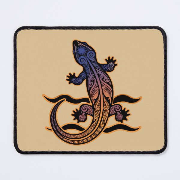 Item preview, Polynesian Tribal Lizard Glow – Mystic Gradient Tattoo designed and sold by SilentPowerArt.