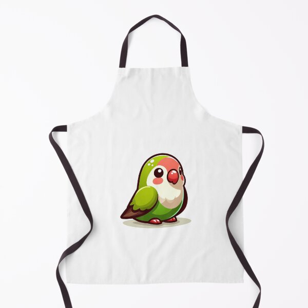 Item preview, A cheerful cartoon parrot with vibrant green and red coloring, exuding cuteness and charm. designed and sold by cave-canvas.