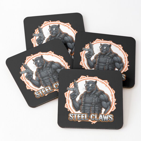 Item preview, Steel Claws Tactical Panther Mercenary Soldier Special Ops Graphic designed and sold by DrawHandArt.