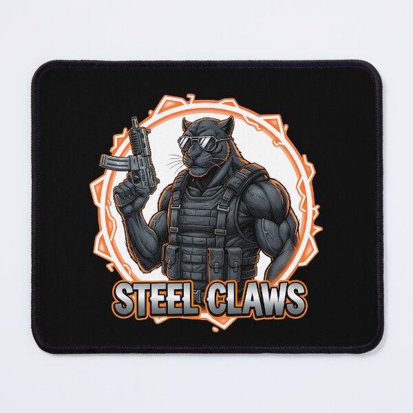 Item preview, Steel Claws Tactical Panther Mercenary Soldier Special Ops Graphic designed and sold by DrawHandArt.