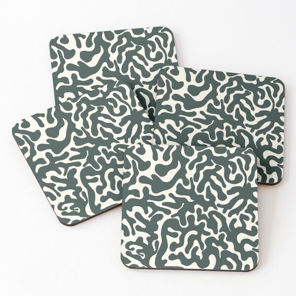 Item preview, Forest Green White Organic Camouflage Pattern designed and sold by artievarudzite.