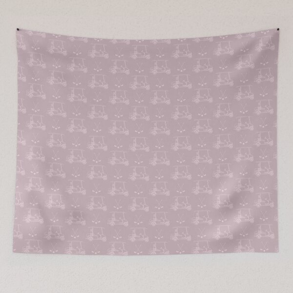 Item preview, Tonal Golf Carts & Clubs on Pastel Crimson designed and sold by KSimpson838.