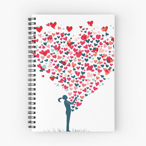 Item preview, Girl Reaching Heart Tree Saint Valentine's Day - Dreamy Colorful Love Silhouette Art Print designed and sold by DesignArtist.ia.