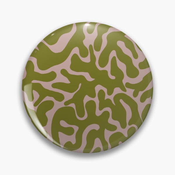 Item preview, Olive Green Pink Organic Camouflage Pattern designed and sold by artievarudzite.