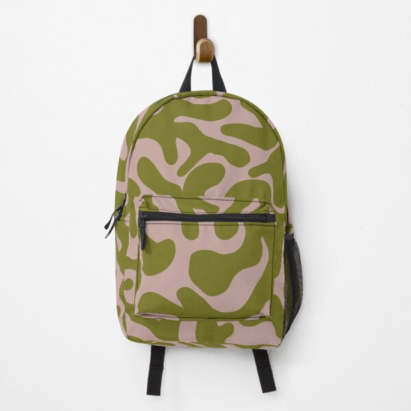 Item preview, Olive Green Pink Organic Camouflage Pattern designed and sold by artievarudzite.