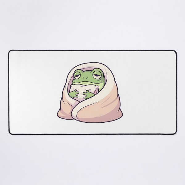 Item preview, frog doing everyday things: sleeping inside blanket designed and sold by BorenStore.