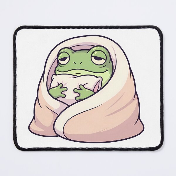 Item preview, frog doing everyday things: sleeping inside blanket designed and sold by BorenStore.