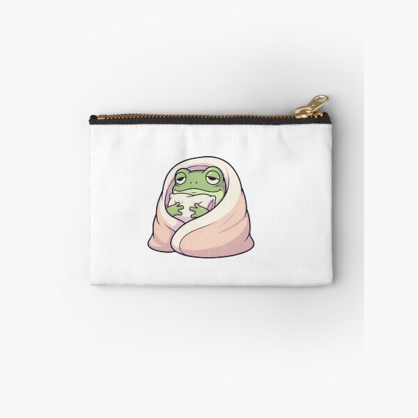 Item preview, frog doing everyday things: sleeping inside blanket designed and sold by BorenStore.