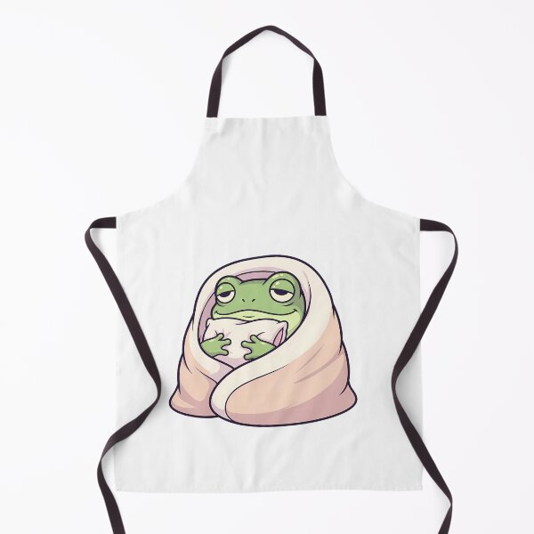 Item preview, frog doing everyday things: sleeping inside blanket designed and sold by BorenStore.