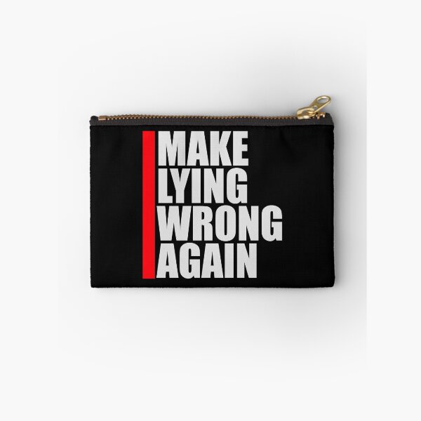 Item preview, Make Lying Wrong Again Political Slogan Logo designed and sold by shirt-o-mat.