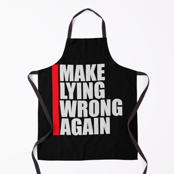 Item preview, Make Lying Wrong Again Political Slogan Logo designed and sold by shirt-o-mat.