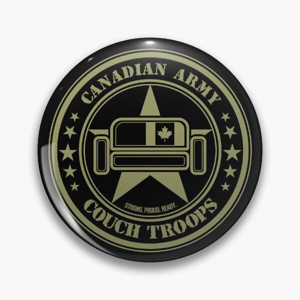 Item preview, Couch Troops Canadian Army (Green) designed and sold by helenacooper.