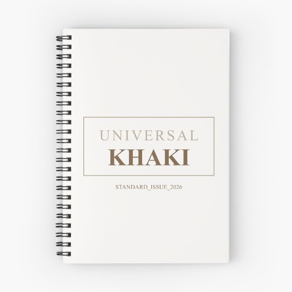 Item preview, Universal Khaki Minimalist Earth Tone Label designed and sold by Mikidesign1988.