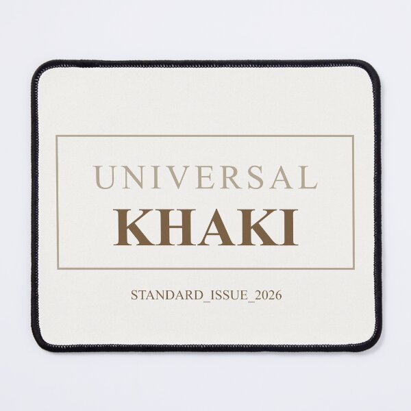 Item preview, Universal Khaki Minimalist Earth Tone Label designed and sold by Mikidesign1988.