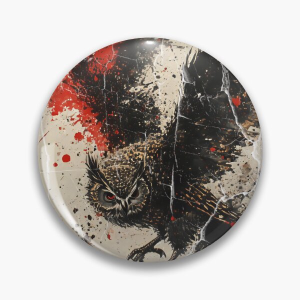 Item preview, art brush owl designed and sold by aliraweb.