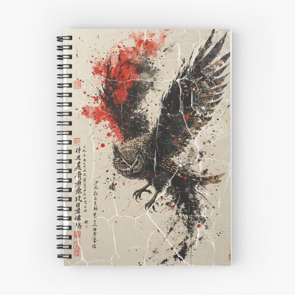 Item preview, art brush owl designed and sold by aliraweb.