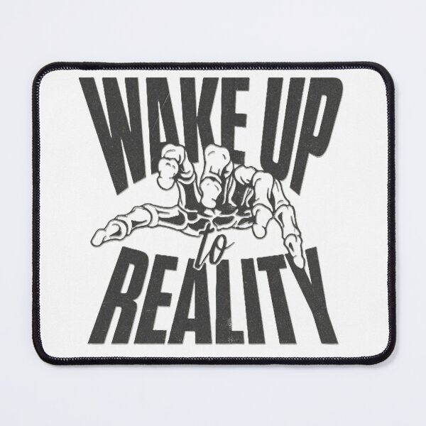 Item preview, Wake Up to Reality Skeletal Hand Streetwear Graphic designed and sold by HorizonStores.
