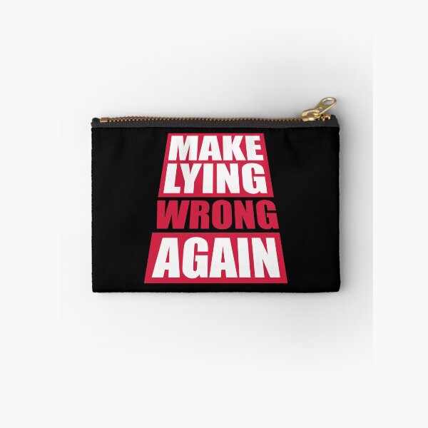 Item preview, Make Lying Wrong Again Political Slogan Logo designed and sold by shirt-o-mat.