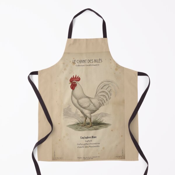 Item preview, Vintage White Rooster Art Print – White Leghorn Cock Illustration – Antique French Country Decor – Farmhouse Bird Poster – Coq Leghorn Blanc designed and sold by Jeeklsdotcom.