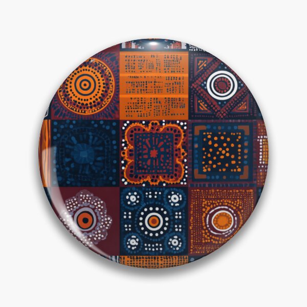 Item preview, Aboriginal Inspired Art - Tribal Tile designed and sold by GrinGalore.