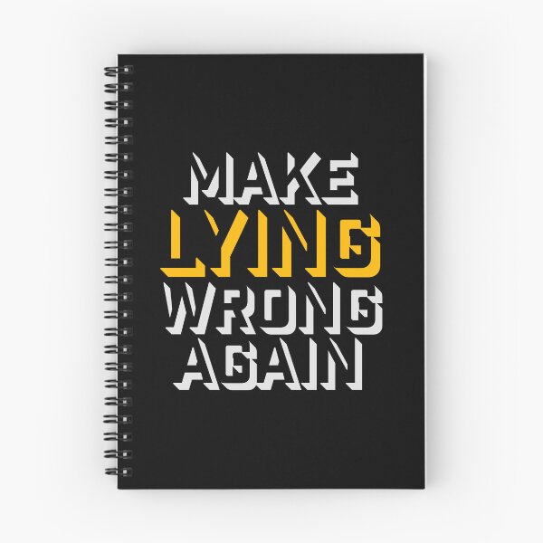 Item preview, Make Lying Wrong Again Political Slogan Logo designed and sold by shirt-o-mat.