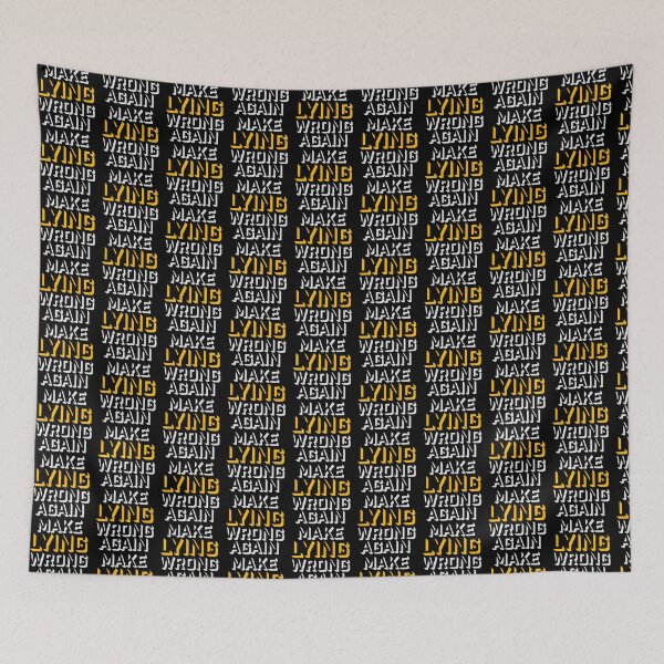 Item preview, Make Lying Wrong Again Political Slogan Logo designed and sold by shirt-o-mat.